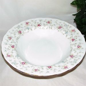 4 Soup Plates 1981 Paragon Fine Bone China FIRST CHOICE 9.25" Rimmed Bowl Floral